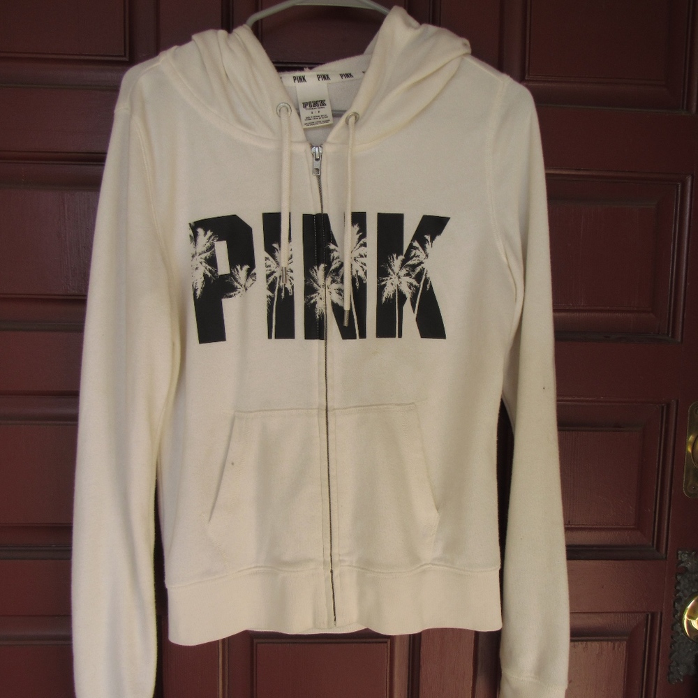 PINK zip-up sweater